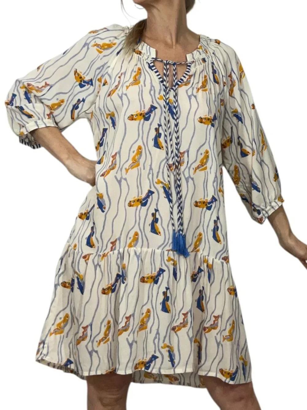 Natalie Martin Mini Dress M Pisces Print